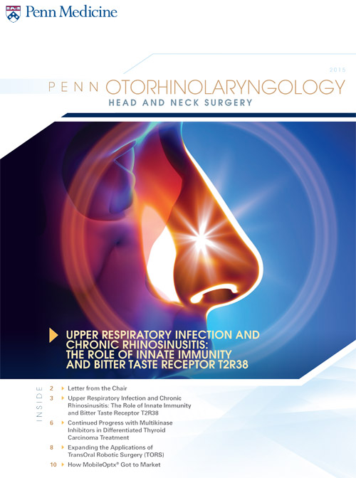 Cover of the 2015 Otorhinolaryngology Physician Newsletter